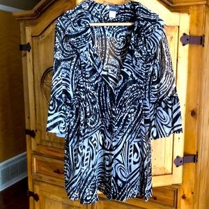 Size XL 2 button front somewhat sheer top